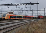 SOB VAE RABe 526 102 auf die nächste Testfahrt wartend in Solothurn-HB am 8.