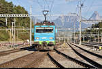 Re 456 096-7  Wattwil  mit Schublok Re 456 093-4  St. Gallen , mit Werbung für die Rhomberg Sersa Rail Holding GmbH, der Schweizerischen Südostbahn AG (SOB) als VAE 2028  Voralpen-Express  von St. Gallen (CH) nach Luzern (CH) erreicht den Bahnhof Arth-Goldau (CH) auf Gleis 6.
Aufgenommen am Ende des Bahnsteigs 5/6.
[20.9.2019 | 17:46 Uhr]