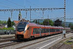 RABe 526 204 Traverso der SOB durchfährt den Bahnhof Rupperswil. Die Aufnahme stammt vom 12.05.2022.