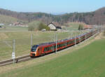 Burgdorf - 4. März 2022 : RABe 526 118/218 am IR 2362 von Chur nach Bern.