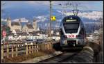 526 050-0 S40 auf dem Damm vor Schloss Rapperswil.