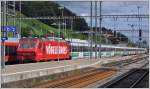 Voralpenexpress VAE2423 nach St.Gallen mit Re 093 und 094 in Herisau. (21.09.2014)
