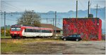 Der Marchshuttle S27 RBDe 566 072 Ziegelbrücke - Siebnen bei der Einfahrt in Siebnen-Wangen. (24.10.2016)