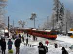 SZU - Be 4/4 556 527-0 auf dem Uetliberg am 09.02.2013