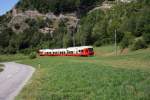 TMR-Nina RABe 538 513 als Regio 214 (Martigny - Le Chble) am 24.7.2009 unterhalb Etiez.