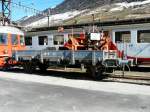 TMR / MO - Dienstwagen X 22 im Bahnhofsareal in Orsiéres am 09.03.2014