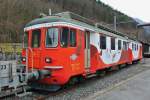 ABDe 537 509-2 abgestellt beim Bahnhof Martigny-Bourg, 15.03.2015.