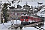 R4629 mit ABe 4/4 III 54  Hakone  und 52  Brusio  in Alp Grüm 2091m ü/M.