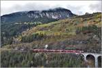 IR1141 nach St.Moritz mit einem Allegra ABe 8/12 an der Spitze durchquert den Zalainttunnel und erreicht den Landwasserviadukt.