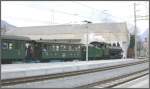 G 4/5 107 verlsst mit ihrem Dampextrazug den Bahnhof Chur Richtung Landquart. (18.03.2007)