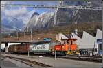 Tm 2/2 88 beim Verteillager der Valserwasser in Untervaz-Trimmis. (25.11.2013)