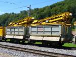 RhB - Abgestellter Dienstwagen Xa-u 9461 zu Besuch bei der zentralbahn im Bahnhof von Brienzwiler am 05.08.2007