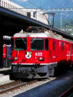 Der wieder aufgebaute Ge 4/4 II 632 (nach seinem Unfall bei Valendas
am 05.01.07) in Bahnhof Chur am 02.10.09.