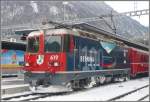 RE1229 mit Ge 4/4 II 619  Samedan  wartet in Chur auf die Weiterfahrt nach Scuol-Tarasp.