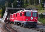 Ge 4/4 II 630 bei der Einfahrt in Klosters am 12.05.2010