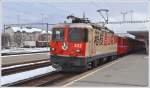R1952 mit Ge 4/4 II  Arosa  Hakone Tozan Railway verlsst Samedan nach Scuol-Tarasp.