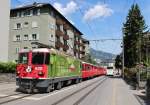 Am 26.Juli 2013 war Ge4/4 II Lok 630 der RhB mit einem Regionalzug in der Churer Innenstadt auf dem Weg nach Arosa.