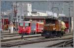 Ge 6(6 I 414 und Löschwagen 9862 erreichen Landquart.