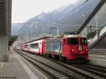 Ge 4/4'' 617 ''RE-Power'' am 20.6.2014 in Chur mit dem GEX 903.