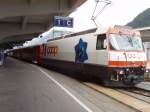 Ge 4/4 641 mit einem Schnellzug nach landquart in Davos-Platz.