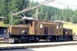 RhB - Ge 6/6I 411 am 07.09.1994 in PONTRSINA - STRECKEN-LOKOMOTIVE - bernahme 26.10.1925 - SLM3044/BBC2241/MFO - 940 KW - Gewicht 66,00t - LP 13,30m - zulssige Geschwindigkeit 55 km/h. 02.08.1931a nach Unfall Stugl - Wiederinbetriebnahme 10.03.1932 - 09.02.2000a nach Unfallschaden Reichenau - Ausgestellt Deutsches Museum Mnchen. Hinweis: jetzt ohne Bremswiderstnde auf Dach!
