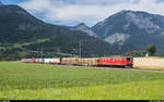 RhB Ge 6/6 II 704 mit Güterzug am 8.