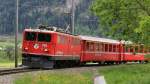 RE 1148 von St. Moritz nach Chur mit Ge 6/6 II 701  Raetia  zw. Thusis und Cazis. (18.05.2013)