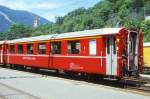 RhB - A 1253 am 07.06.1997 in Chur Sand - 1.Klasse verkrzter Einheitspersonenwagen Typ I - bernahme 08.05.1968 - FFA/SIG - Fahrzeuggewicht 15,30t - Sitzpltze 36 - LP 16,97m - zulssige