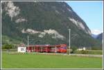 Probefahrt mit Stadler Steuerwagen 1752 und ABe 8/12 3506  Anna von Planta  beim Pumpenhuschen zwischen Malans und Landquart. (01.09.2010)