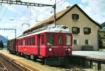 ABe 4/4 502 als Regionalzug 233 St. Moritz - S-chanf in Zuoz (26. August 1993)