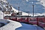 R1625 nach Tirano mit ABe 4/4 III 52  Brusio  und 56  Corviglia in Bernina Diavolezza.