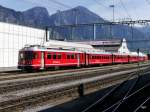 RhB - Pendelzug mit Be 4/4 512 an der Spitze in Landquart am 07.05.2015