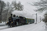 Habersack Eb 3/5 5819 von SBB Historic hat am Vormittag des 17.01.2021 den A 50 85 18-33 585-8 nach Olten überführt und ist anschliessend solo nach Arth-Goldau gefahren, um die