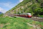 SBB RAe 1053 near Brigerbad on the 16th of May in 2009 - Extra-train to Domodossola