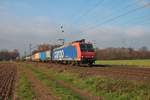 SBB Cargo International Bombardier Traxx 482 014-8 mit KLV am 27.11.20 in Mainz Bischofsheim