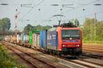 482 013-0 SBB Cargo in Düsseldorf Rath, Juni 2021.