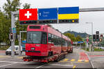 BERNMOBIL / Lviv Electrotrans Vevey-Tram 742 / Bolligenstrasse Bern, 1. Oktober 2024<br>
Transport der Vevey-Trams in die Ukraine