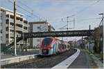 Der SNCF Z 31 519 M und ein weiterer Coradia Polyvalent régional tricourant erreichen Thonon les Bains.