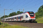 RABe 522 207, auf der S1, fährt Richtung Haltestelle Bahnhof Kaiseraugst.