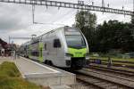 S-Bahn Bern S6 (BLS Stadler RABe 515 023) Schwarzenburg am 8. Juli 2015.