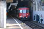 RBe 540 057-7 fhrt am 4.6.09 aus dem Bahnhof Stettbach aus.