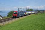 Re 450 006-2 fhrt am 25.6.09 von Horgen Oberdorf Richtung Oberrieden.