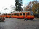 Triebzug der Uetlibergbahn am 19.10.2002 auf dem Uetliberg.