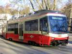 Neuer Forchbahntriebwagen Be 4/6 73 an der Endstation Zrich Stadelhofen am 8.1.05