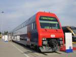 Im Rahmen des LION-Projektes modernisierter Pendelzug der S-Bahn Zrich auf der InnoTrans 2012.