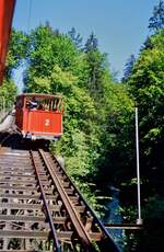 Giessbachbahn, Schweizer Standseilbahn am Brienzer See (1986)