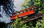 Giessbachbahn am Brienzer See, Standseilbahn zu einem berühmten Hotel (1986)