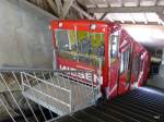 Niesen Bahn - Wagen 4 in der Bergstation unterwegs am 23.09.2014