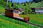 Schweizer Standseilbahn Les Avants - Sonloup (19.05.1986)