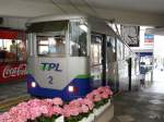 TPL Funicar - Wagen 2 in der Talstation von der Stadt Lugano am 13.05.2009